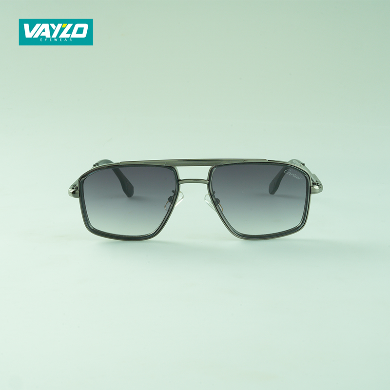 Double Bridge  Ash Black Sunglass