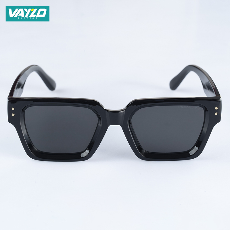 Vintage Square Black Sunglass