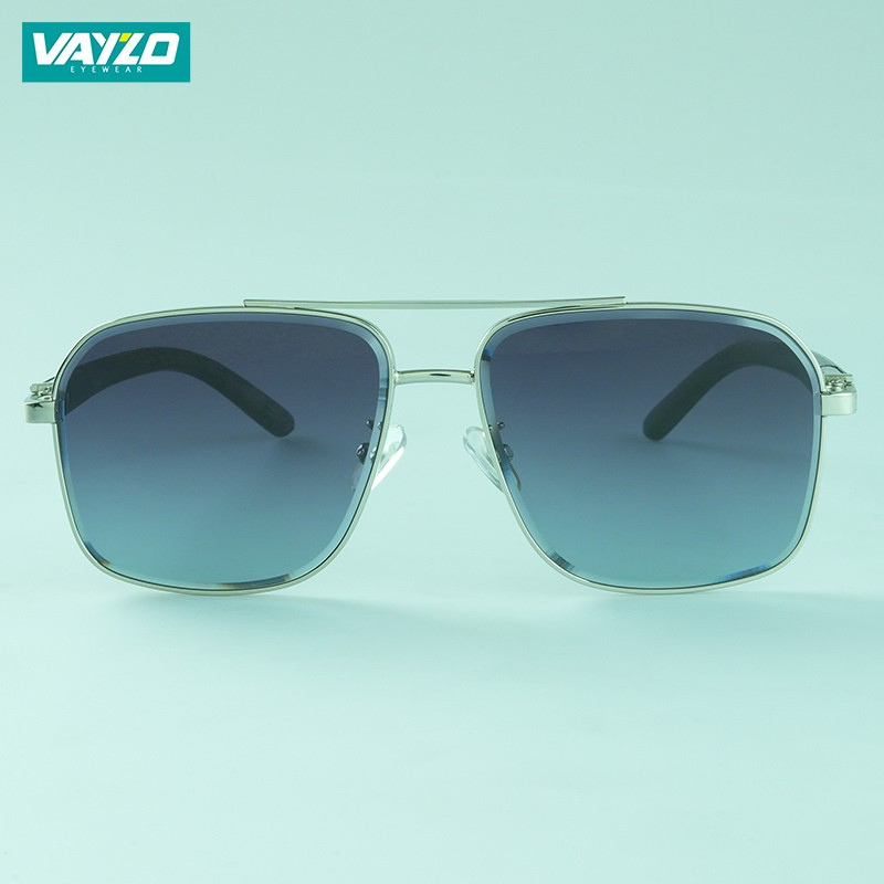 Square Aviator Ash Blue Sunglass
