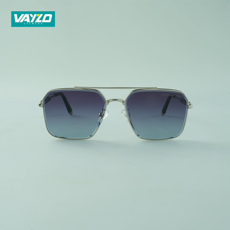 Chrome Gradient Navigator Ash Blue Sunglass