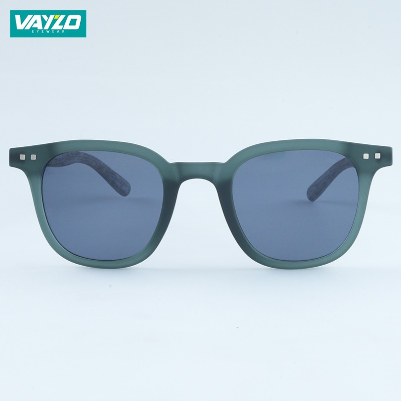 Squarish Round Ash Green Sunglass